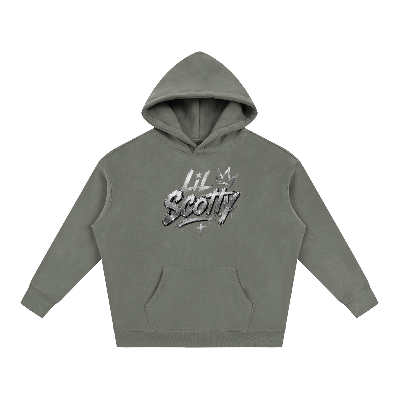 "Lil Scotty" Oversize Fleeced Hoodie